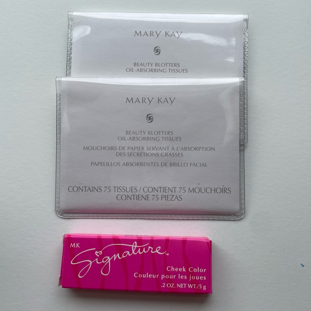 🆕 Mary Kay Signature Cheek Color BRICK #889100   + 2 pkg BEAUTY BLOTTERS